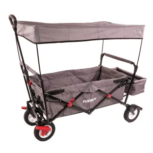 B-WARE Chariot à bras FUXTEC CT-400GR avec toit ouvrant