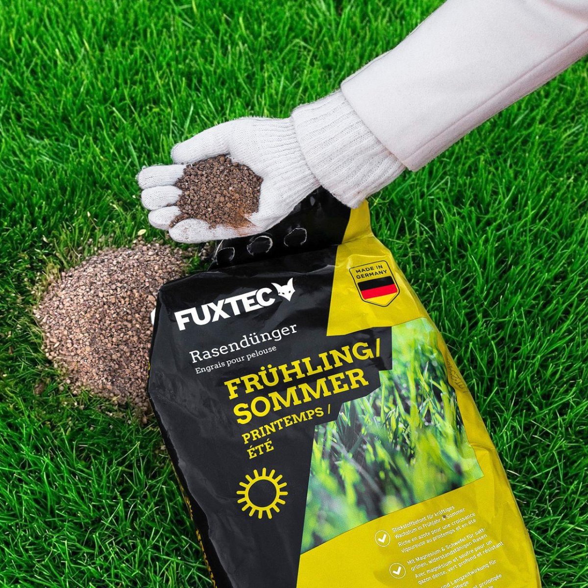 FUXTEC Engrais gazon printemps/été 10 kg FX-RDFS10 – Image 3